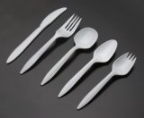 White PP Fork, Disposable Plastic Cutlery, Tableware