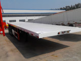 Fuwa Tri Axles High Bed 50tons 40ft Shipping Container Flatbed Semi Trailer with Twist Locks for Sale