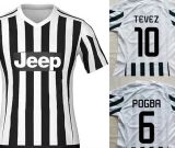 New Serie a Free Shipping Football Shirts 15 16 Tevez Pogba Pirlo Vidal Camisetas De Futbol Men 2015/2016 Italy Soccer Jerseys