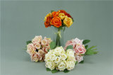 Artificial Flower Bunches Artificial Rose and Bud Bunches Gf12504