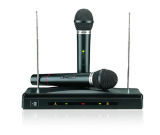 Enping Lesing Audio Double Channel Economic VHF Wireless Microphone Systems/ Microphone for Singing (LS306)