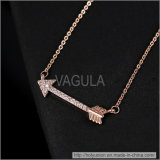 VAGULA Imatation Zircon Arrow Necklace Jewellery (Hln16409)