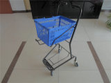 Plastic Shopping Rolling Basket Trolley
