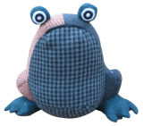 Tweed Frog Cushion with Sandbag Inside