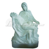 Marble and Granite Pieta Statue, Marble Carving