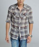 Men's Casual 100%Cotton Shirt (with garment wash)