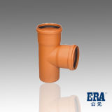 Plastic Tee with Rubber (DIN PVC Pipe Fitting for Drainage) PVC Drainage Fitting