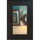 Antique Rectangle Framed Mirror Decoration (LH-000516)
