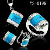 Handmade Trendy Silver Jewellery Set for Ladies (YS-0198)