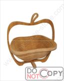 Folding Apple Bamboo Fruit Basket for Foods