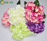 Mixed Colour Hydrangea Bush Silk Flower