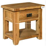 Rustic Reclaimed Oak Small Bedside & Telephone Table