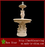 Egypt Beige Marble Carving Fountain for Garden Decoration (NS-25)