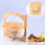 Folding Bamboo Fruit Basket for Gift Baskets