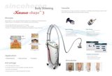 Sincoheren Kuma Shape Srv-106 Body Shaping (RF+Vacuum+infrared+massage roller) Device