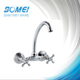 Double Handle Wall Sink Mixer Faucet (BM57502)