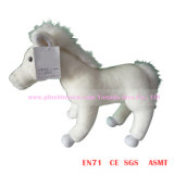 32cm Standing White Simulaiton Plush Horse Toys