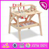 New Toys for Play 2015, Multifunctional Wooden Tool Toy Building Play Set, Wooden Tool Desk Toy, Wooden Assembly Tool Toy W03D041