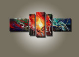 Cheap Leasted Canvas Abstract Oil Painting