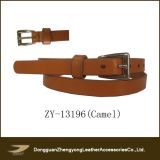 Janyo Cowhide Slim Leather Belt for Women (ZY-13196)
