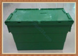Nestable Theftproof Plastic Logistic Storage Box with Lid for Warehouse