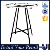 Portable Round Powder Coated Metal Display Stand