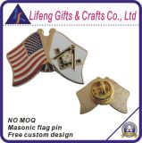 Custom Masonic Flag Lapel Pin Badge for USA