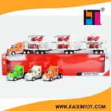 Hot Big Toy Friction Truck Toy Car with 6 Small Cars