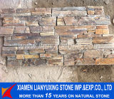 Natural Copper Slate Stacked Ledgestone with Cement Backing