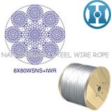 Point Line Contacted Steel Wire Rope 8X80wsns+Iwr