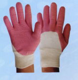 Cotton Latex Coated Interlock Gloves