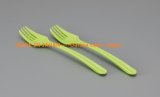 2-Piece Set Plastic Fork Tableware-Green (Model. 1019)