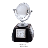 Table Clock with Crystal Globe (G2018)