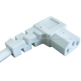 Power Cable with IEC320 C13 Angled Plug