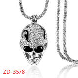 Punk Skull Sweater Chain Long Necklace Snack Chain Retro Jewellery (ZD-3578)