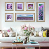 6PCS Group Decorative Purple Flowers Wall Painting (YS-014)