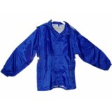 Blue Polyester/PVC Reflective Raincoat for Roadway (JMC-211M)