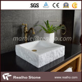 Natural Stone White Basin Sink for Bathroom Furnitures