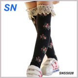2015 Winter Fashion Lace Boot Socks for Girls