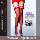 Hot Sale Sexy Red Fishnet Tights Hosiery Stocking (WZ01-017)
