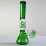 Glass Pipe Glass Smoking Pipe with Helix Percolator 12 Inches High (GB-073)