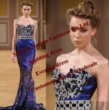 Free Shipping Celebrity Dress Miriam Fares Dress Evening Dress Beading Crystal Sleeveless Sweetheart Mermaid Trumpet Custome