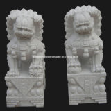 Stone Lion Carving Sculpture Traditional Lion (ANL004)