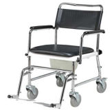 Aluminum Movable Commode Chair for Elderly
