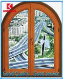 CE Approved Wood Window with Arch Design (KDSW148)