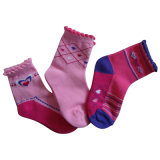 Fashion Children Cotton Socks with Picot Welt CS-133