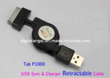 USB Retracble Data and Charging Sync Cable for Samsung Galaxy Tab