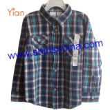 Baby and Children's Button Down Flannel Checked Shirt (ZT15)
