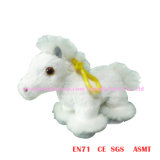 15cm White Simulation Horse Plush Toys (with hook)