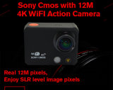 4k WiFi Sports Camera 1080P 60fps Action Camera 50 Meters Waterproof Sports Camera